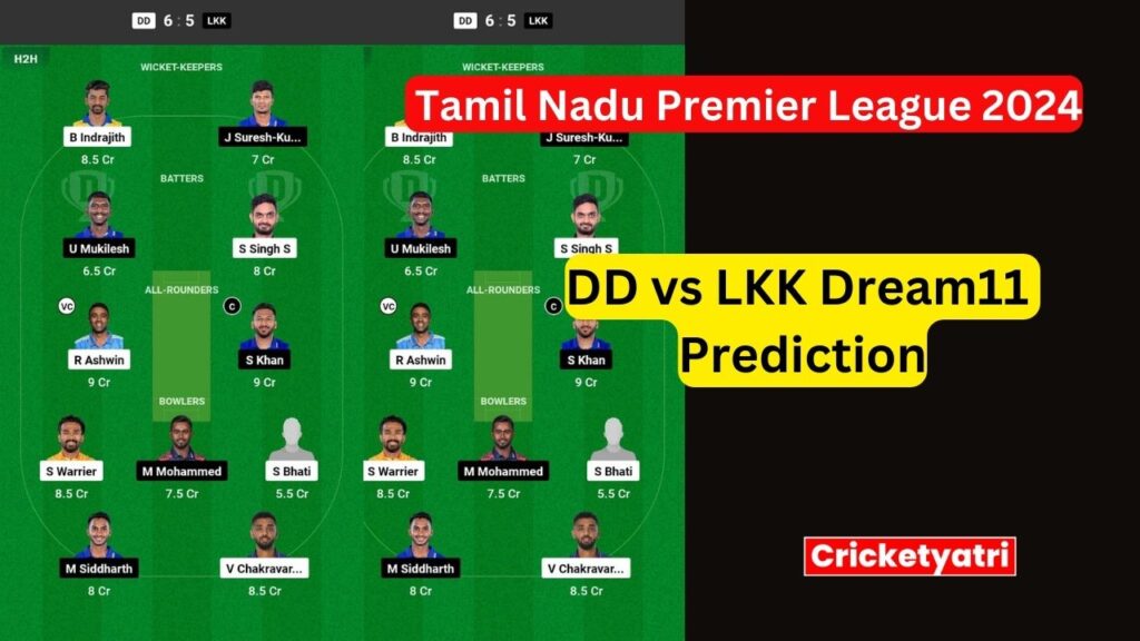 DD Vs LKK Dream11 Prediction In Hindi Fantasy Cricket Pitch Report