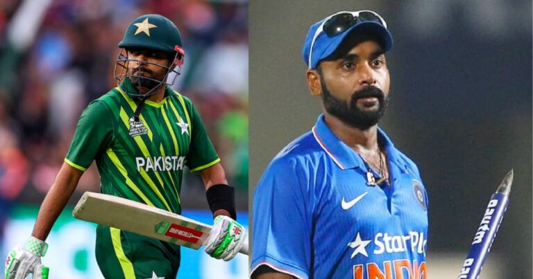 Indian spinner Amit Mishra made fun of Babar Azam, who was battling poor form on Twitter