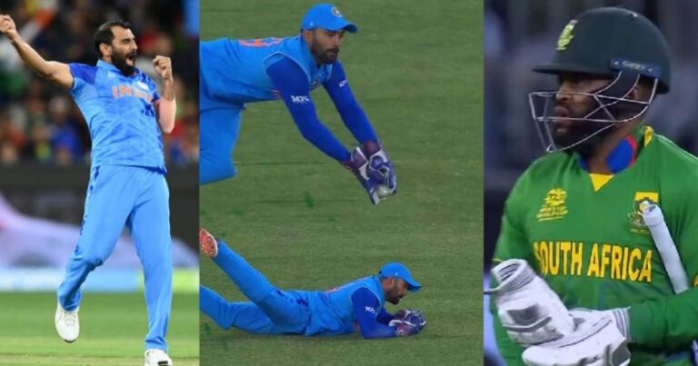 Dinesh Karthik took a surprising catch as a Superman