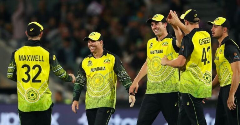Australia beat Afghanistan by four runs in a close match