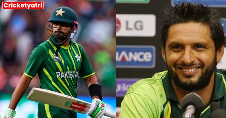 Former Pakistani all-rounder Shahid Afridi suggested Babar Azam to relinquish captaincy in T20