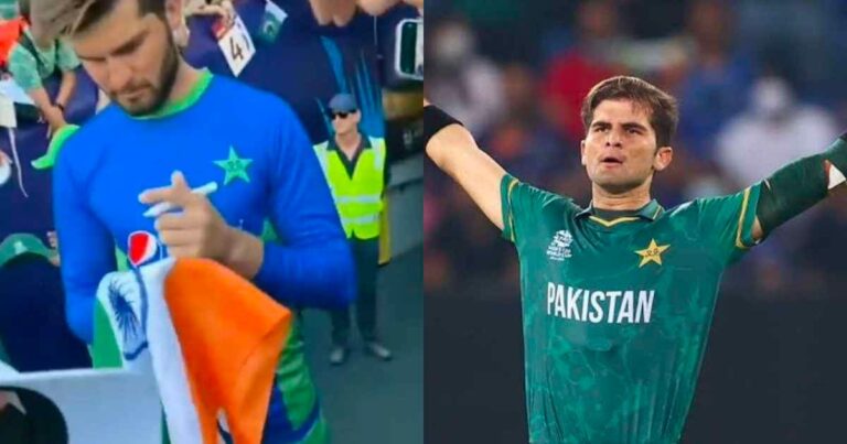 Shaheen Afridi won everyone's heart, picture with Indian tricolor went viral