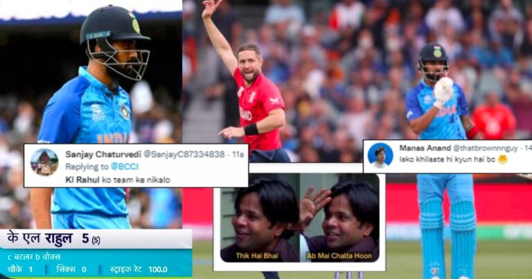 KL Rahul flopped once again in an important match, so Indian fans took a class on Twitter