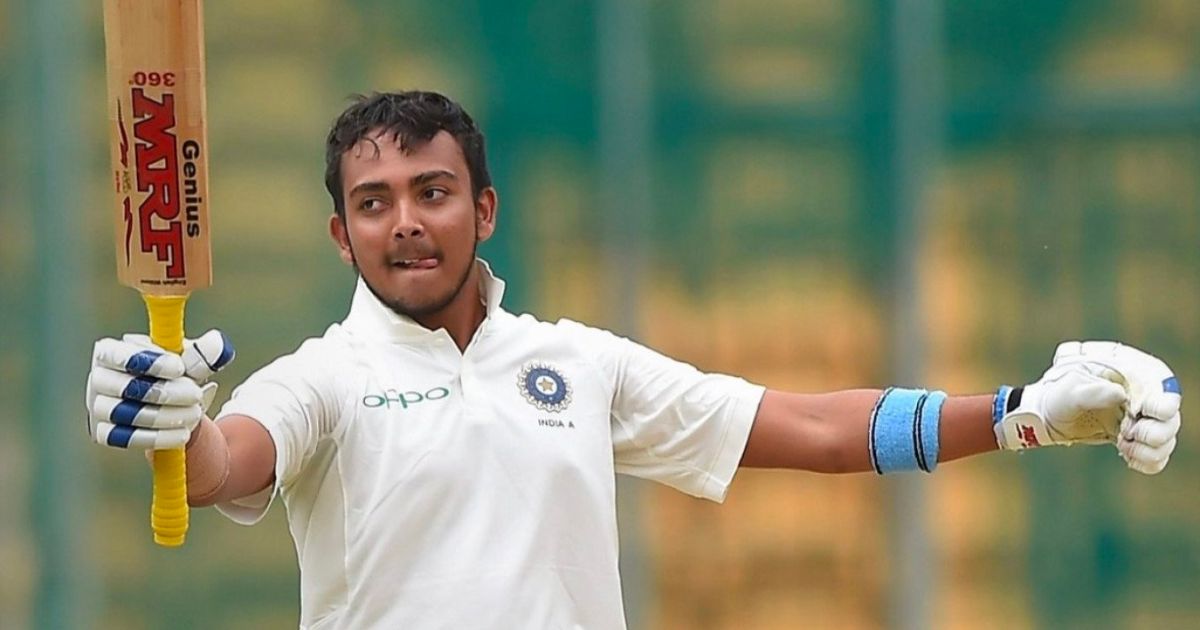 Prithvi Shaw expressed displeasure over not getting a place in the team, shared this picture on Instagram