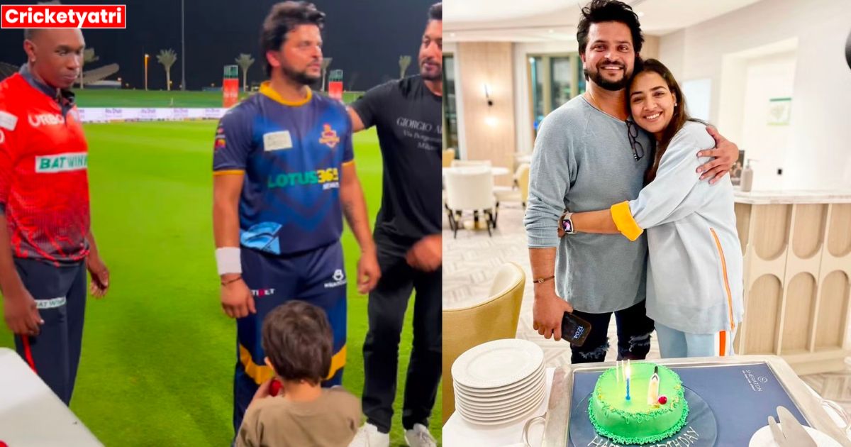 Suresh Raina celebrated his birthday in a special way, Harbhajan and Bravo also attended