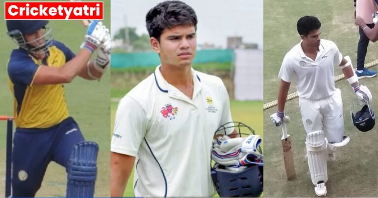 Arjun Tendulkar created havoc with the bat as soon as he made his debut in Ranji