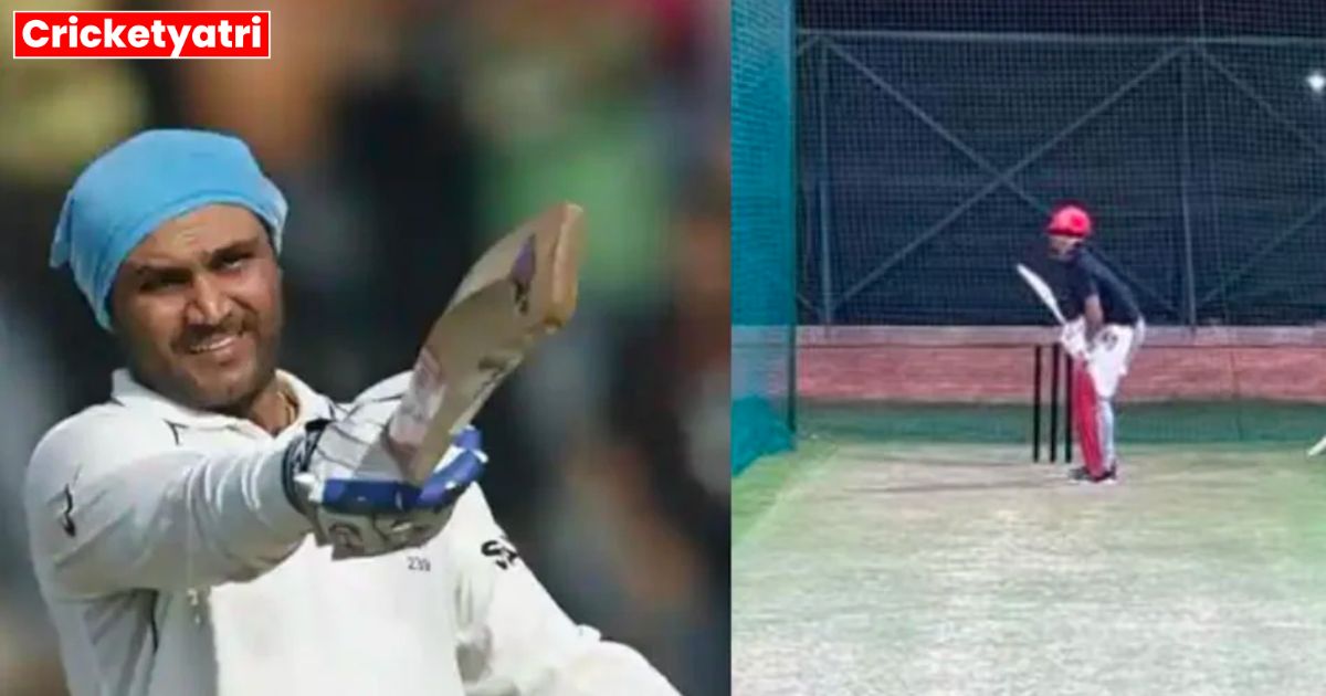 Sehwag's son enters cricket, shoots like his father