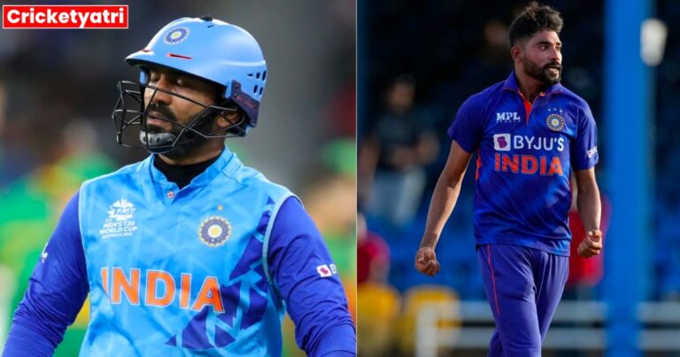 Dinesh Karthik gave a big reaction to Mohammad Siraj