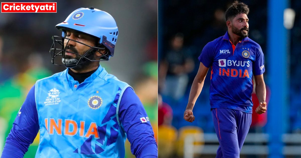 Dinesh Karthik gave a big reaction to Mohammad Siraj