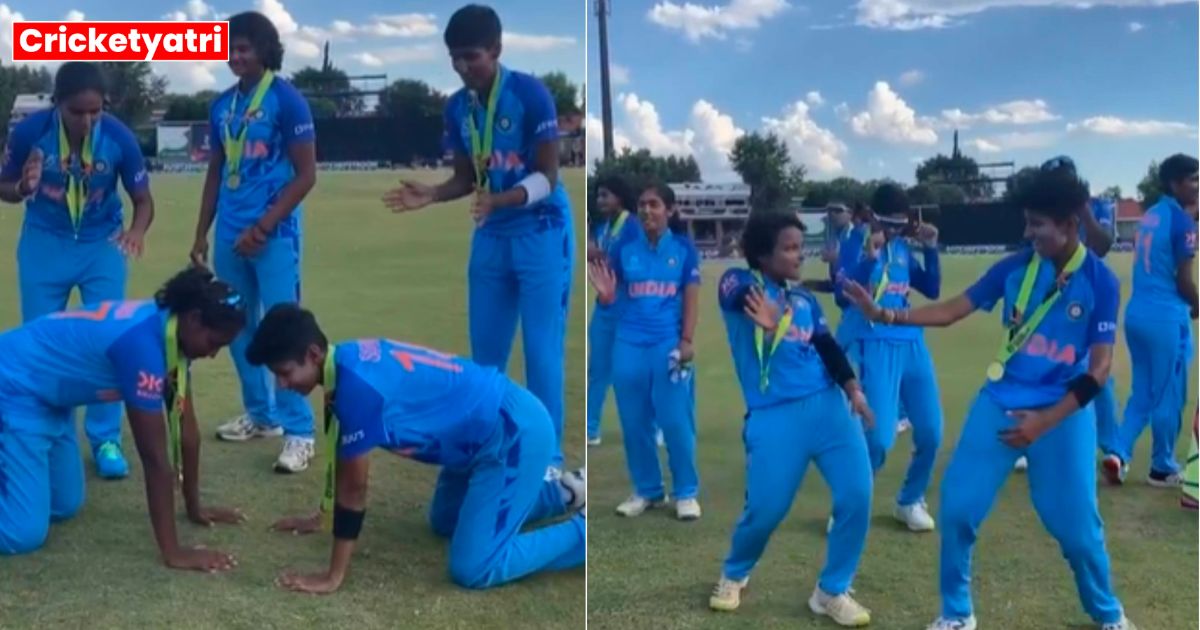 After becoming the Women's Under-19 T20 World Cup champions, the Indian women's team did a tremendous dance on 'Kala Chashma', watch video