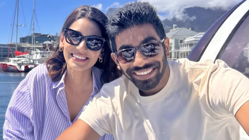 jasprit bumrah wife sanjana ganesan sixteen nine 1