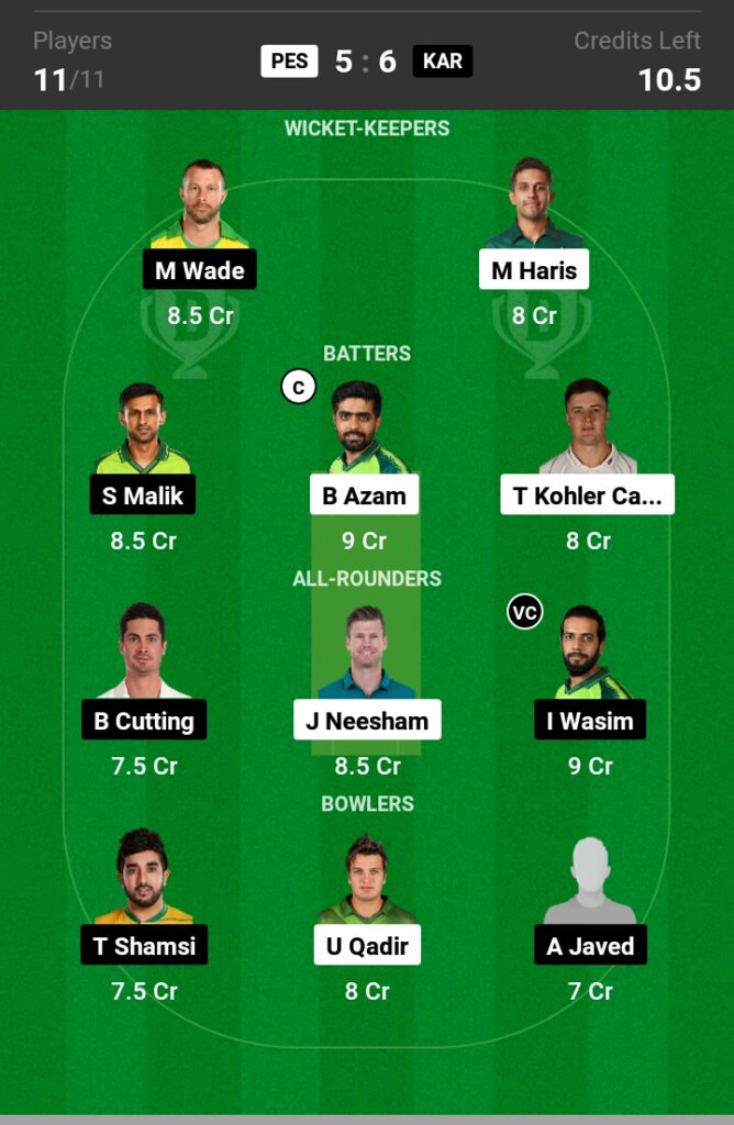 PSZ vs KRK Dream11 Prediction in Hindi