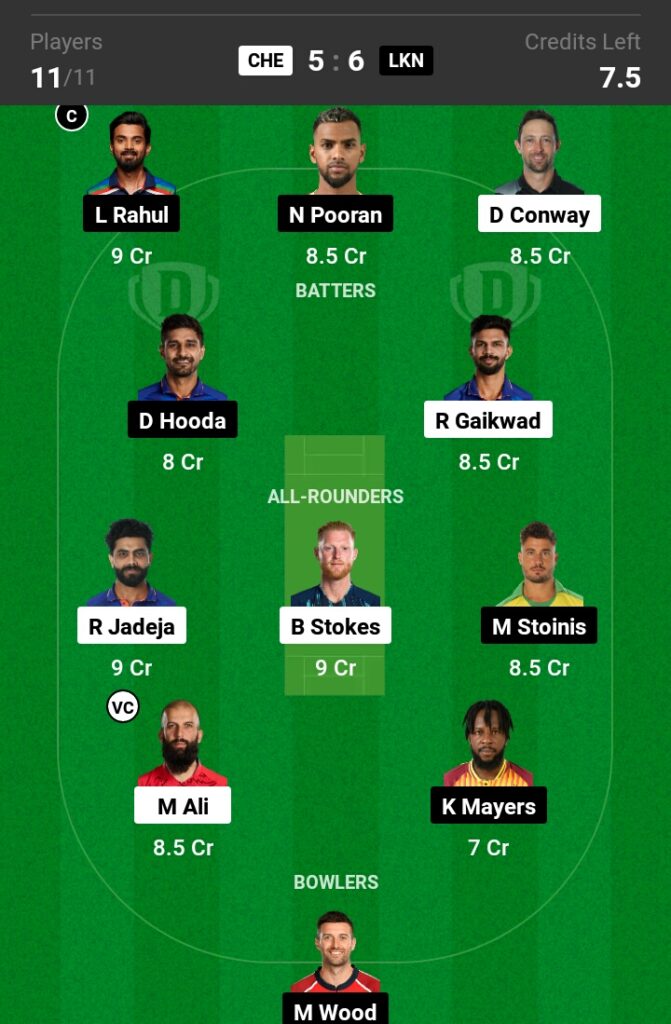 CSK vs LSG Dream11 Predictionc in Hindi