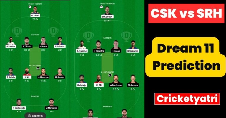 CSK vs SRH Dream 11 Prediction In Hindi