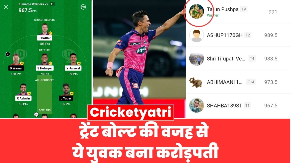 Dream 11 Winner 8 April: RR vs DC