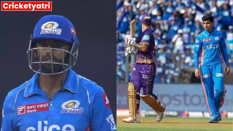 Full on Panga in MI vs KKR match heavy fines were imposed on these players including Suryakumar Yadav
