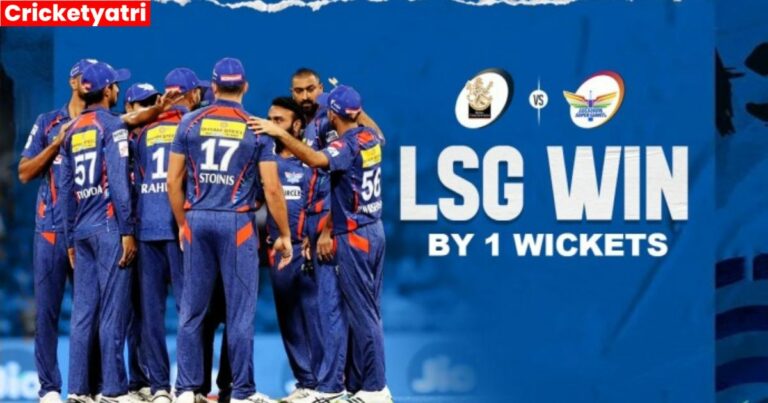 Lucknow ने RCB को 1 विकेट से हराया