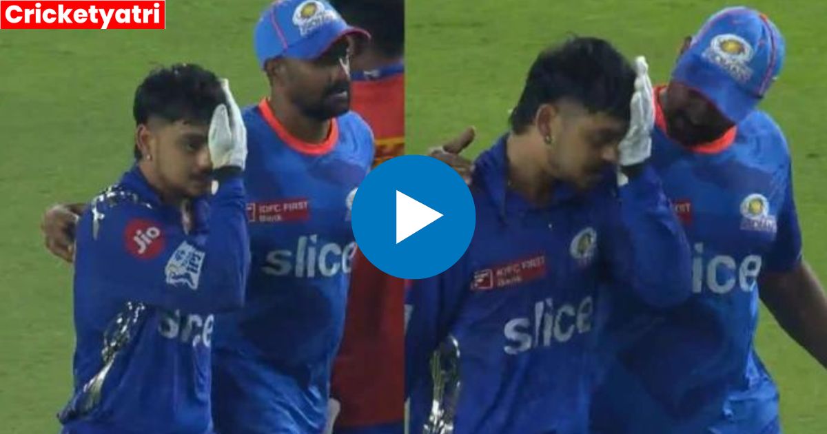 Ball hit Ishan Kishan's eye during the match