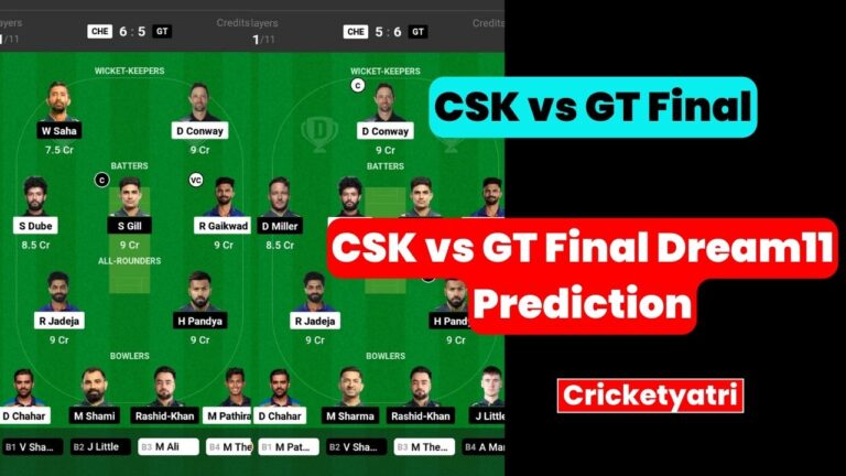CSK vs GT Final Dream11 Prediction in Hindi