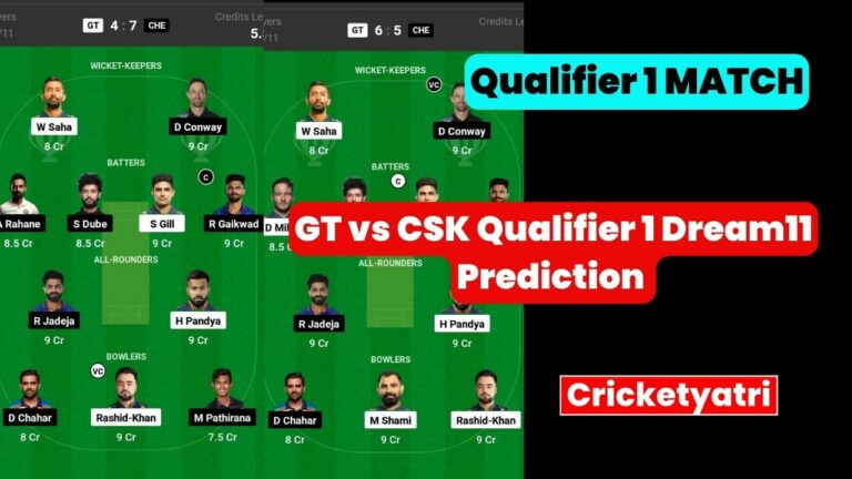 GT vs CSK Qualifier 1 Dream11 Prediction in Hindi