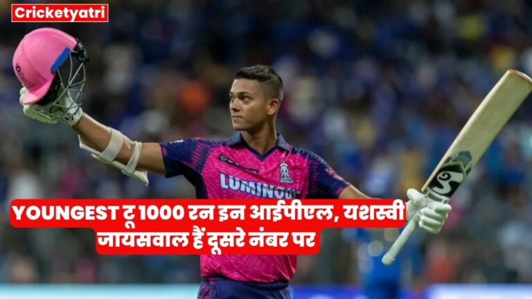 YOUNGEST TO 1000 RUNS IN IPL