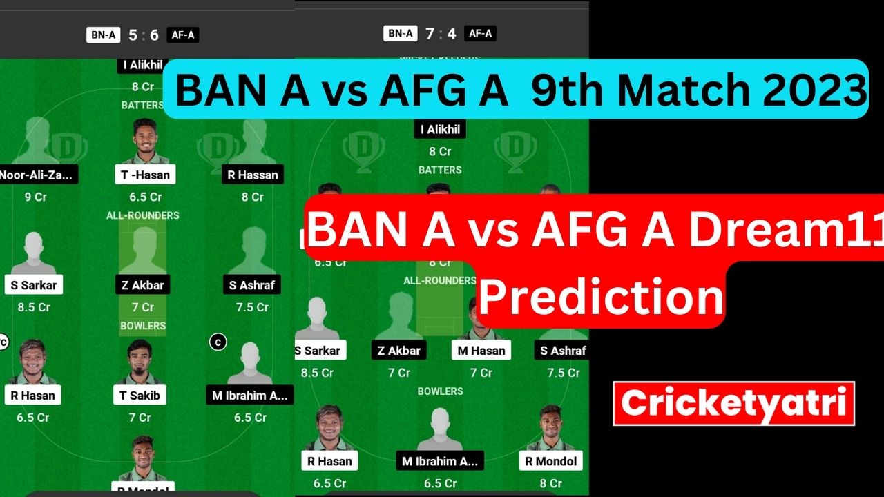 BAN A vs AFG A Dream11 Prediction in Hindi (1)