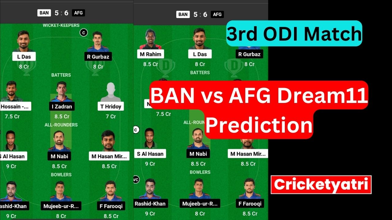 BAN-W vs IND-W Dream11 Prediction in Hindi