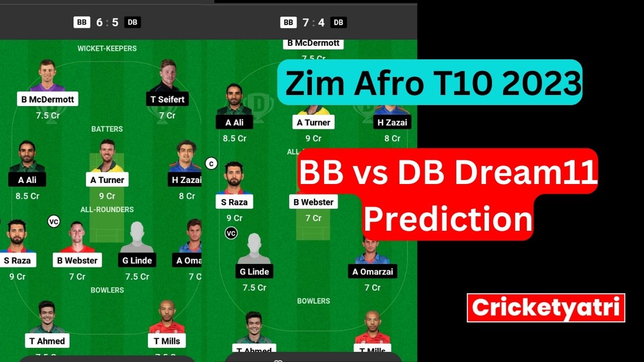 BB vs DB Dream11 Prediction in Hindi