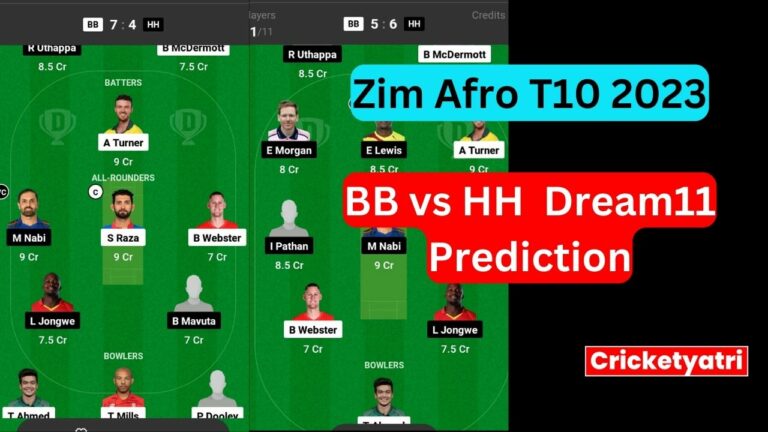 BB vs HH  Dream11 Prediction in Hindi