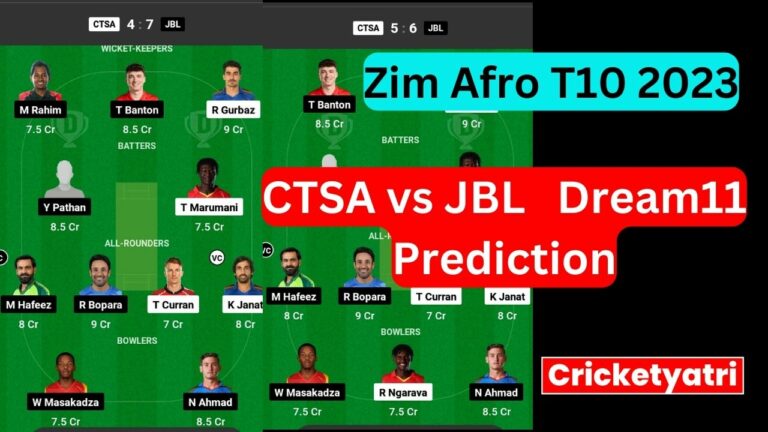 CTSA vs JBL Dream11 Prediction in Hindi