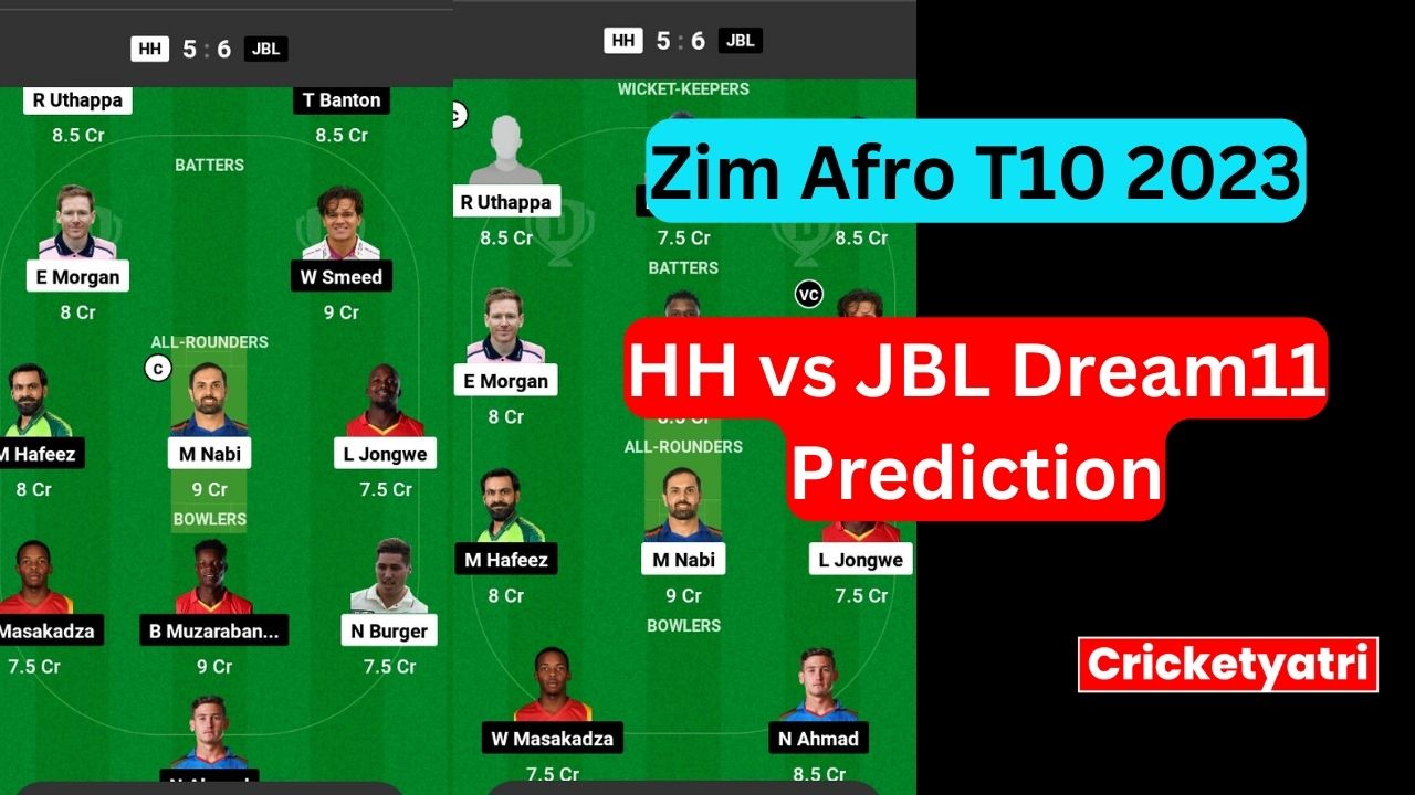 HH vs JBL Dream11 Prediction in Hindi