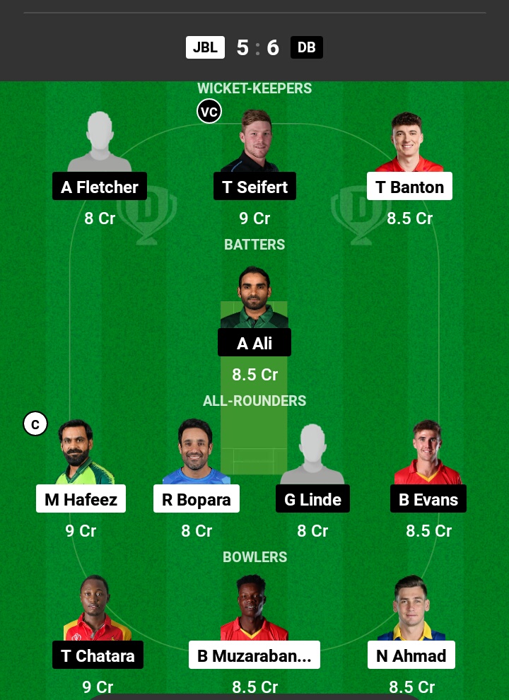 JBL vs DB Dream11 Prediction in Hindi