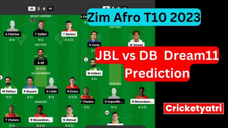 JBL vs DB Dream11 Prediction in Hindi