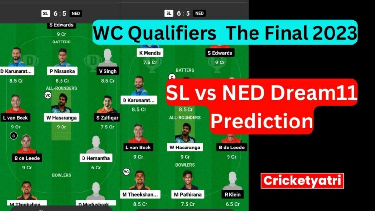 SL vs NED Dream11 Prediction in Hindi