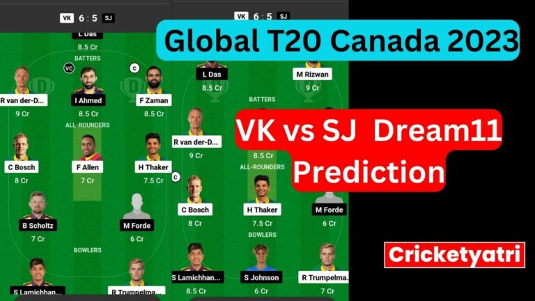 VK vs SJ Dream11 Prediction in Hindi