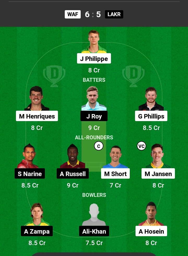 WAF vs LAKR Dream11 Prediction in Hindi