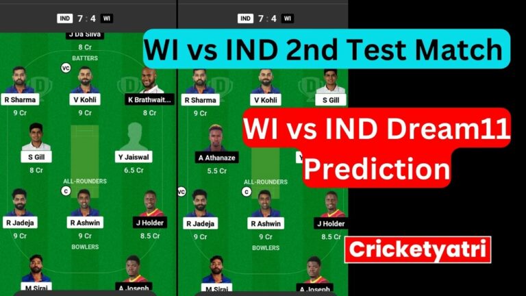 WI vs IND Dream11 Prediction in Hindi