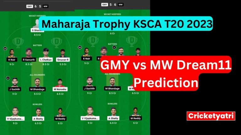 GMY vs MW Dream11