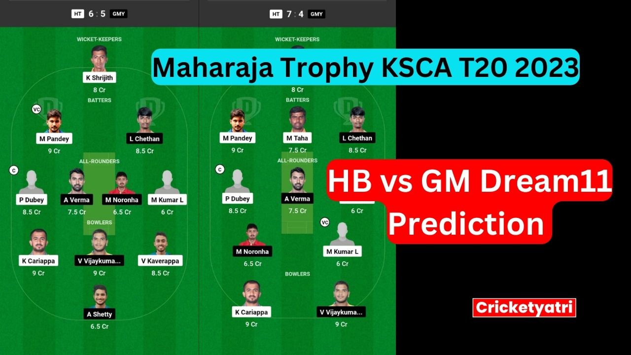 HB vs GM Dream11