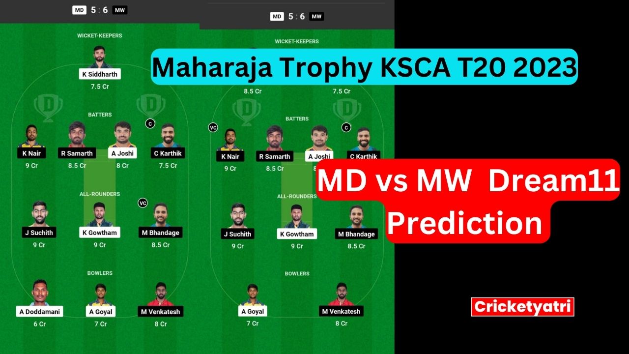 MD vs MW Dream11