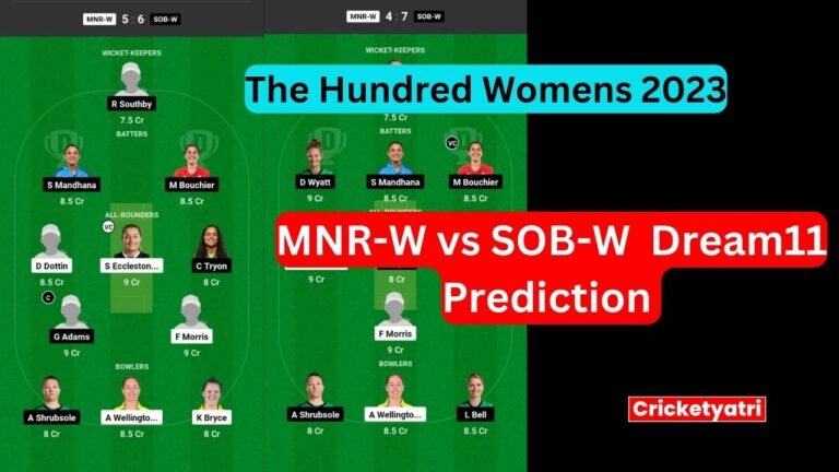 MNR-W vs SOB-W Dream11