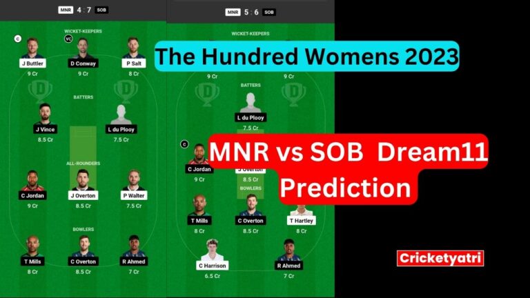MNR vs SOB Dream11