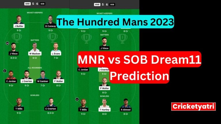 MNR vs SOB Dream11
