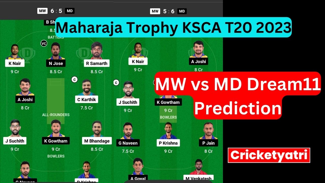 MW vs MD Dream11 Prediction in Hindi