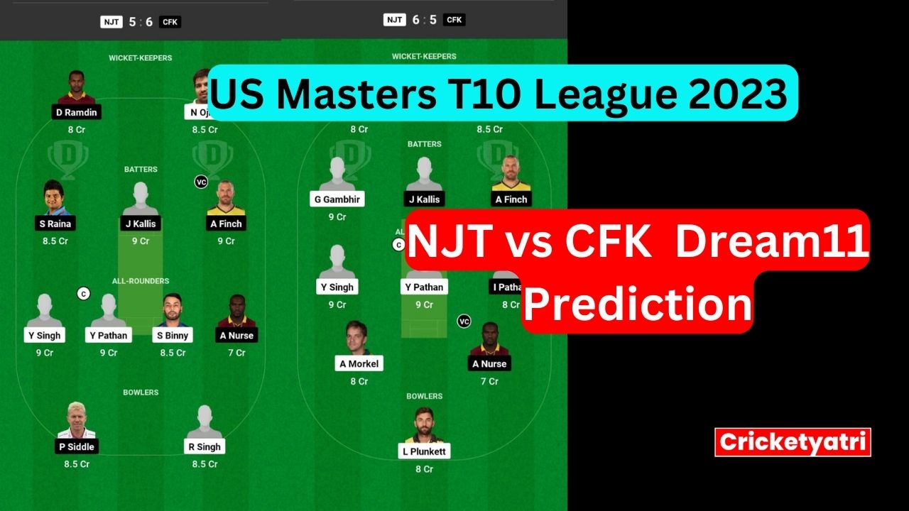 NJT vs CFK Dream11