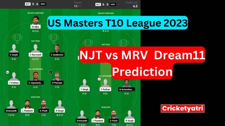 NJT vs MRV Dream11