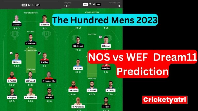 NOS vs WEF Dream11