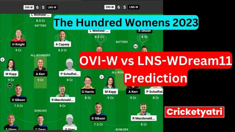 OVI-W vs LNS-W Dream11 Prediction in Hindi