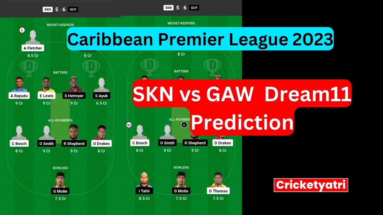 SKN vs GAW Dream11