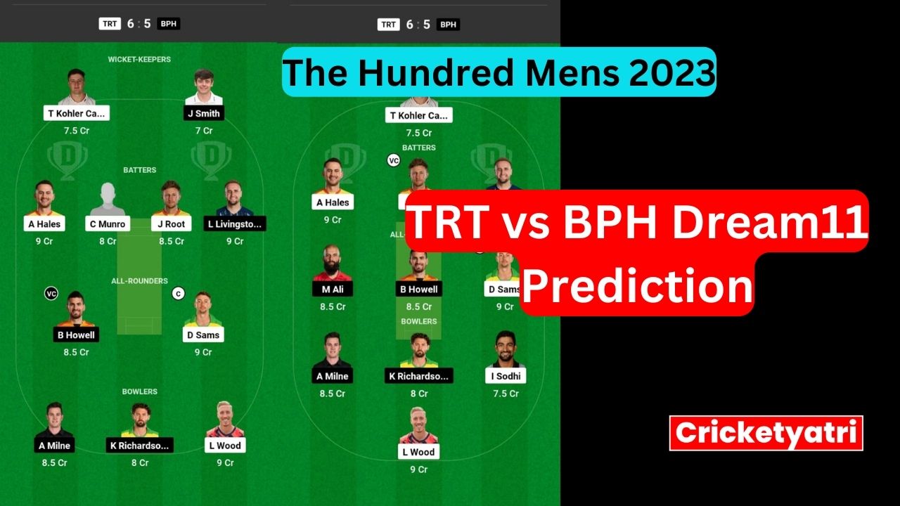 TRT vs BPH Dream11